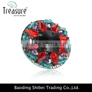 2016 Spring Hot Selling Elegant Round Ring With Shining Crystal thumbnail-3