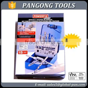 15piece Alloy or Hss Hand Tap and Drill Set thumbnail-1