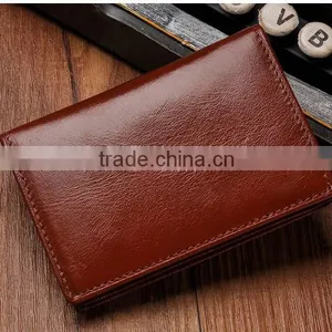 2015 Cheap Promotional Card Holder Soft Leather Business Card Holder thumbnail-1