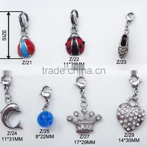 Beetle Shape Stainless Steel Metal Charms Pendant thumbnail-1