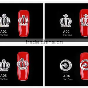 2016 Most Fashion Sliver Jewlery Set for Aluminum Alloy Nail Decoration thumbnail-1