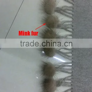 Genuine Cashmere Scarf For Women / 100% Real Cashmere Lady Goat Fur Shawl thumbnail-2