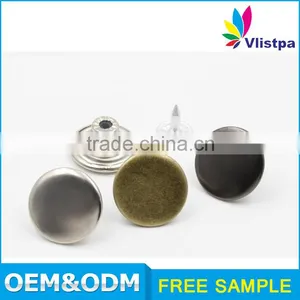 Custom Logo Imitation Bronze Color Jeans Button thumbnail-2