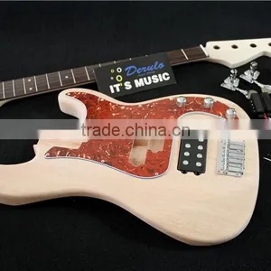 China Unfinished Competitive DIY High Electric Bass Guitar Kits thumbnail-3