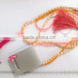 Charming Beaded Chain Pendant Statement Necklace thumbnail-2