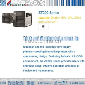 Zebra ZT22042-T01200FZ Barcode Printer thumbnail-4