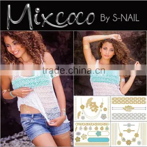 2016 New High Quality Good Price Metallic Gold Sexy Tattoo Design,best Selling Flash Temporary Tattoo,wholesale OEM Tattoo Flas thumbnail-1