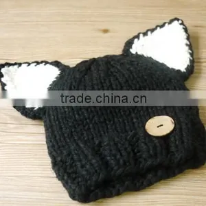 MS81056C Winter 2016 Kids 2pcs Cute Knitted Pattern Caps and Scarves Set thumbnail-3
