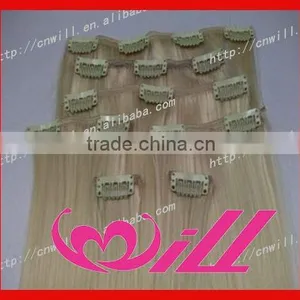 Pretty Thick Clip in Remy Hair Extensions Clip in Hair Extensions for White Women thumbnail-1