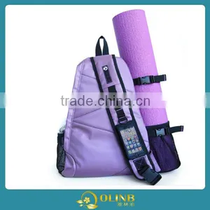 Yoga Mat Backpack; Multi-Purpose Crossbody Sling Backpack; Good for Hiking, Biking, Walking, Travel, Sport and Beach thumbnail-5