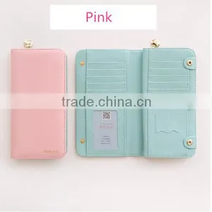 2017 New Arrivals Brand Lady Wallet , Colorful and Fashion Multifunction pu Leather Women Wallet With 72 Card Slots . thumbnail-1
