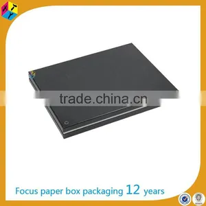 Plain Packaging Cardboard Matte Black Boxes for Garment thumbnail-3