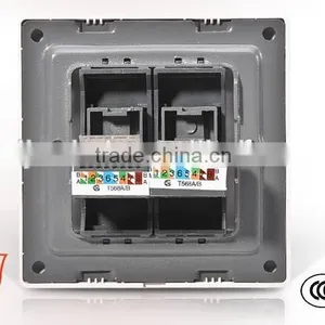 China Factory Direct Sale 2015 Newest UK Double Computer Socket,British Style Socket thumbnail-6