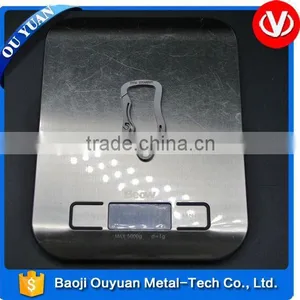 Titanium Key Shaped Custom Metal Keyring thumbnail-1