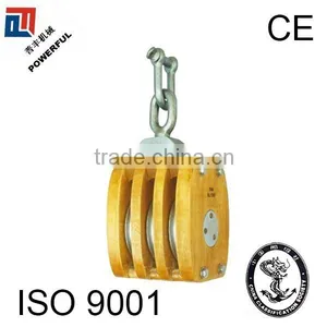 WITH SHACKLE JIS EYE TYPE TRIPLE WOODEN PULLEY thumbnail-1
