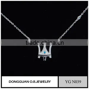 925 Sterling Silver Lucky Jewelry Necklace Fashion Rhodium Plated Chain Necklace From China thumbnail-3