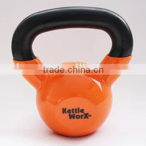 Vinyl /cast Iron/neoprene Coated Kettlebell thumbnail-2