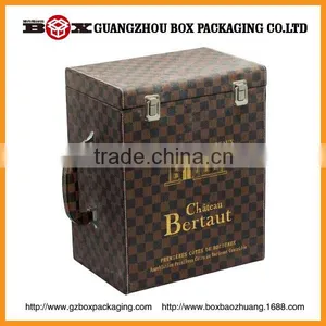 Embossed Logo Wooden Wine Gift Box thumbnail-1