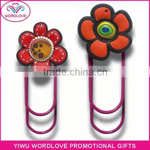 Custom 3D Love Heart Shaped PVC Magnetic Bookmark Clip for Sale thumbnail-5
