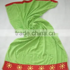 Velour 100% Cotton Reactive Printed Beach Towel for Wholesale thumbnail-1