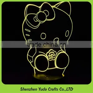 Children Bedroom Decor Hello Kitty Night Light Popular Kids Table Lamp thumbnail-1