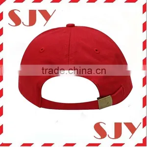 Red Cotton Twill Cheap Custom Logo Baseball Hat no Minimun thumbnail-4
