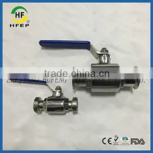 HF1A00340 DN40 1.5 Inch Low Price 304 Stainless Steel Sanitary Ball Valve thumbnail-1