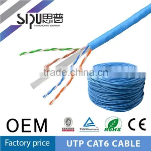 SIPU High Quality Fluke Test Copper Cat6 Network Cable Utp Lan Cable Cat6 Wholesale 4 Pair Utp Cat6 Network Cables 305m thumbnail-1