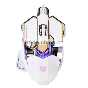 LUOM G10 10 Buttons 4 Colors DPI Adjustable Optical USB Wired Mouse thumbnail-2