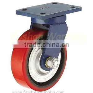 Hardware Polyurethane(PU) 1 Ton Rotating Industrial Iron Wheel thumbnail-1