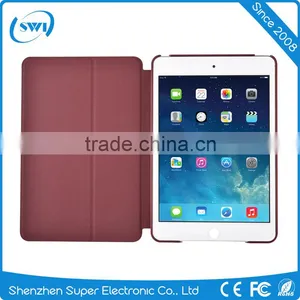 Shockproof PC Back Shell Smart Sleep Wake Stand Leather Case for IPad Mini 4 thumbnail-2