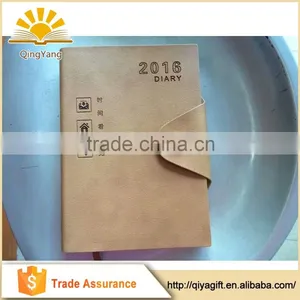 Custom Chinese Character Print Promotional Journal PU Leather Recycled Notebook thumbnail-1