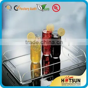 Elegant Acrylic Beverage Serving Tray With Insert thumbnail-1