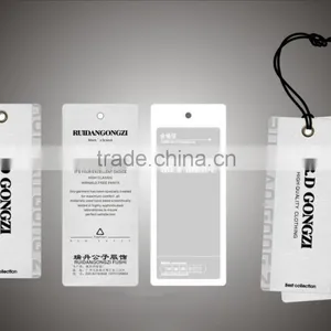 Custom Fashion Paper Hang Tag Logo Labels for Garment thumbnail-1