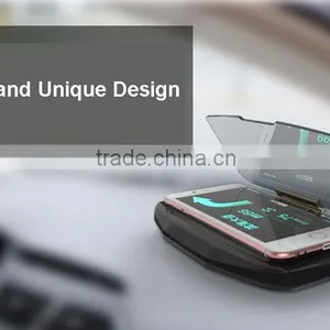Universal GPS Car HUD Head Up Display KM/h & MPH Speeding Warning Smartphone Holder thumbnail-2