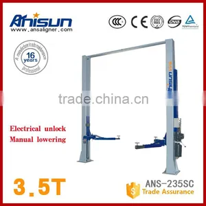 Usde Hydraulic 2 Double Post Car Lift With CE ,3500kg thumbnail-1