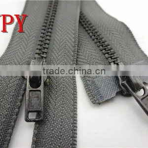 Light Black Nickel Metal Zipper thumbnail-1
