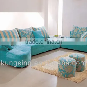 New l Shaped Promotion Sectional Fabric Sofa Set Designs thumbnail-1