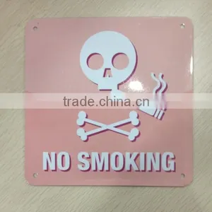 Custom no Smoking Curved Metal Tin Sign thumbnail-1