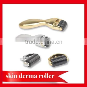 CE Approval Stainless Micro Derma Roller DRS Skin Microneedle Dermaroller Golden Handle for Sale thumbnail-5
