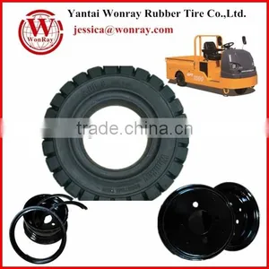 Electric Platform Truck Forklift Solid Tire Rim 4.00-8 thumbnail-1