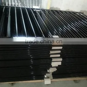 Black Powder Coated Galvanizing Steel Pipe/fence thumbnail-1