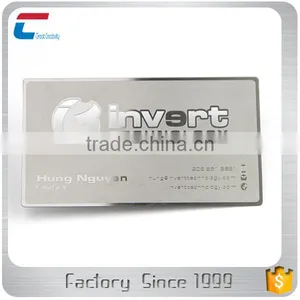 Customized Design Embossed Stainless Steel Metal Business Card thumbnail-4