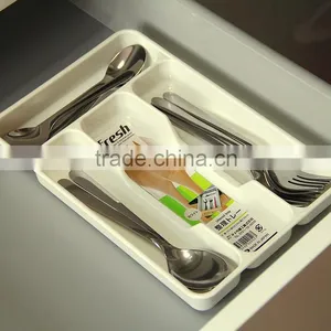 Kitchen Drawer Plastic Cutlery Tray thumbnail-2