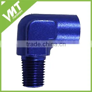 VMT Aluminum Anodized Black ID 1/8 1/4 3/8 1/2 3/4 1" 90 Degree Angle Female NPT Fitting thumbnail-4
