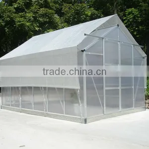 High Cost Performance Hobby Aluminium 6mm Polycarbonate Garden Prefabricated Greenhouses HX66 Series thumbnail-4