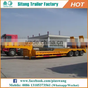 Trailer Low Bed Machine Transport Cheap Price Used Low Bed Trailers for Sale thumbnail-2