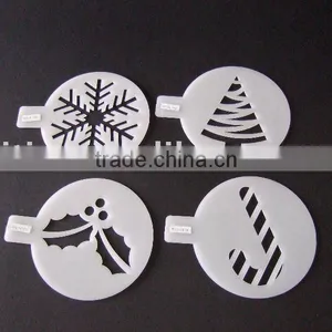 4pcs Coffee Stencils ,cappuccino Coffee Stencils thumbnail-1
