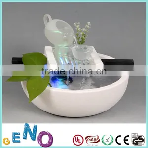 Indoor High-end Office Glass&ceramic Water Fountain thumbnail-1
