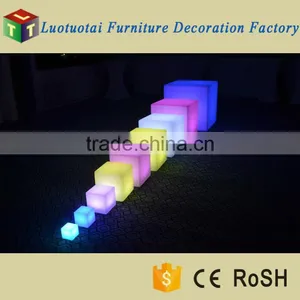 Led Cube Chair /cordless Rechargeable Battery Operated Outdoor Garden Led Lighting Cube Chair thumbnail-1